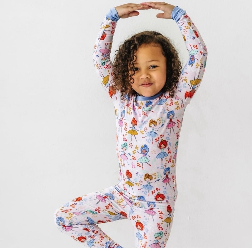 NIB Little Sleepies size 3T Ballerina Long Sleeve Pajamas